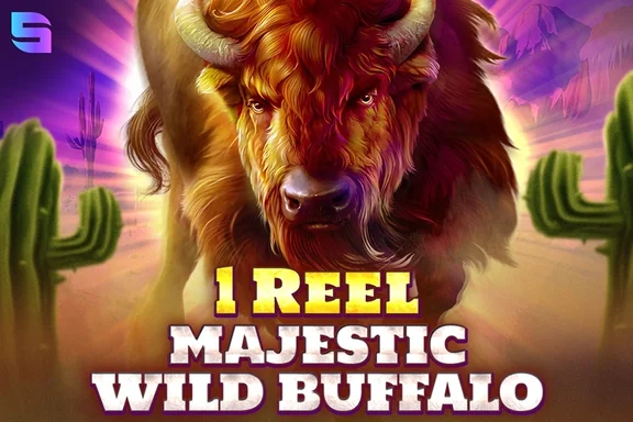 1 Reel Majestic Wild Buffalo — capa do slot
